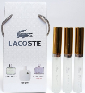 Купить духи (туалетную воду) Подарочный набор Lacoste (3x25ml) men. Продажа качественной парфюмерии. Отзывы о Подарочный набор Lacoste (3x25ml) men.