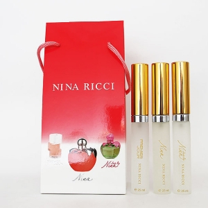 Купить духи (туалетную воду) Подарочный набор Nina Ricci (3x25ml) women. Продажа качественной парфюмерии. Отзывы о Подарочный набор Nina Ricci (3x25ml) women.