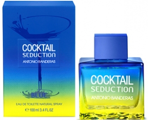 Купить духи (туалетную воду) Cocktail Seduction Blue "Antonio Banderas" 100ml MEN. Продажа качественной парфюмерии. Отзывы о Cocktail Seduction Blue "Antonio Banderas" 100ml MEN.