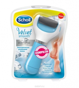 Купить духи (туалетную воду) Scholl Электрическая роликовая пилка "Velvet Smooth". Продажа качественной парфюмерии. Отзывы о Scholl Электрическая роликовая пилка "Velvet Smooth".