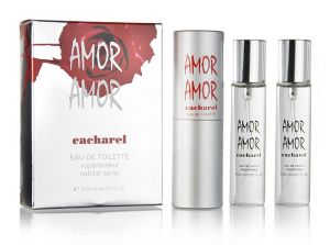 Купить духи (туалетную воду) Cacharel "Amor Amor" Twist & Spray 3х20ml women. Продажа качественной парфюмерии. Отзывы о Cacharel "Amor Amor" Twist & Spray 3х20ml women.
