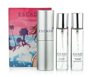 Купить духи (туалетную воду) Escada "Pacific Paradise" Twist & Spray 3х20ml women. Продажа качественной парфюмерии. Отзывы о Escada "Pacific Paradise" Twist & Spray 3х20ml women.