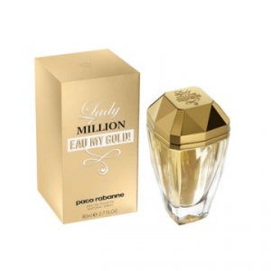 Купить духи (туалетную воду) Lady Million Eau My Gold! (Paco Rabanne) 80ml women. Продажа качественной парфюмерии. Отзывы о Lady Million Eau My Gold! (Paco Rabanne) 80ml women.